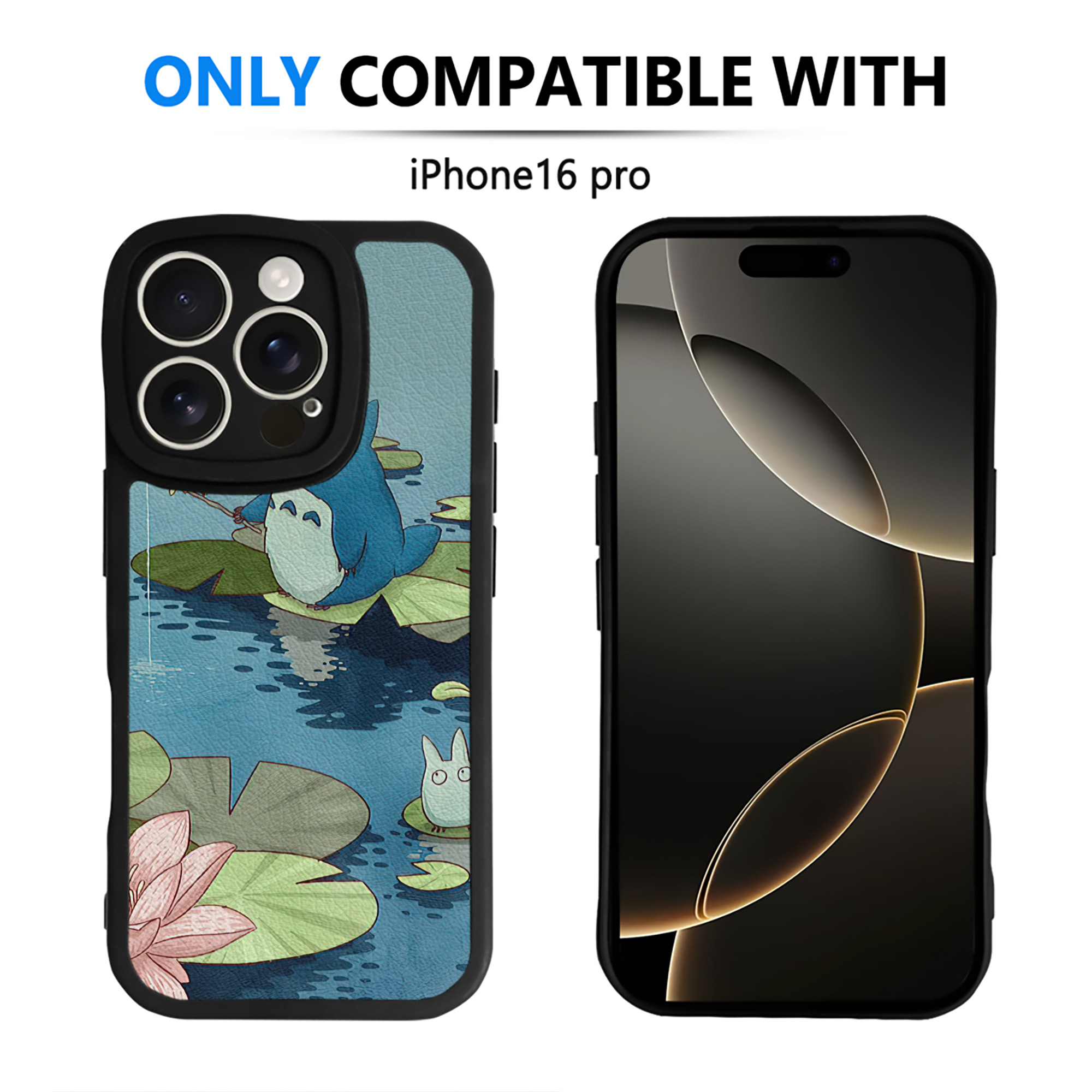 （画像用） となりのトトロ 草壁メイ 草壁サツキ My Neighbor Totoro Satsuki Kusakabe Mei Kusakabe 【iPhone 16シリーズ対応】シリコンスマホケース（レザー調） 材質：シリコン